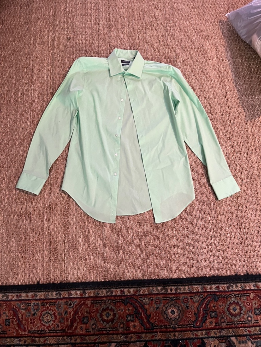 Madison Mint Green Slim Fit Dress Shirt